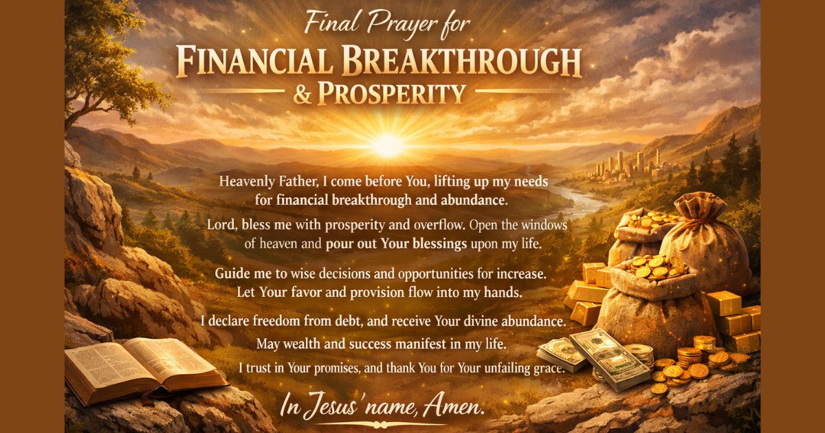  Final Prayer FOR Prosperity
