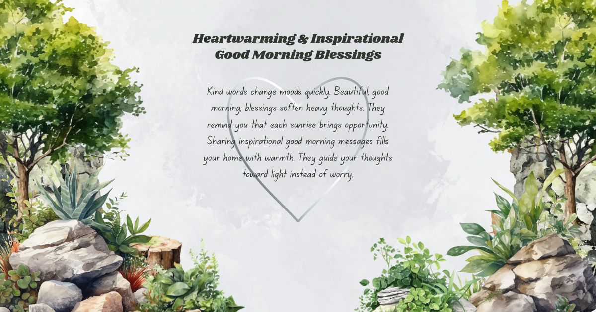  Inspirational Good Morning Blessings
