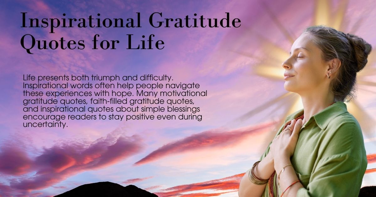 Inspirational Gratitude Quotes