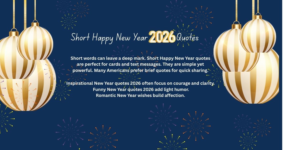Short Happy New Year  Quotes
