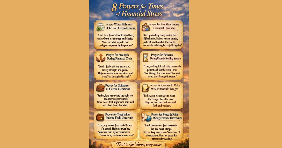 8 Prayers for Financial Stress
