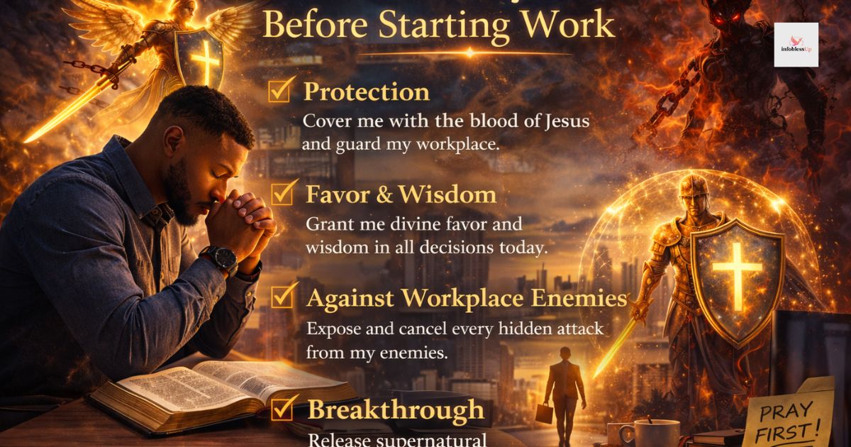  Warfare Prayers Before Starting Work
