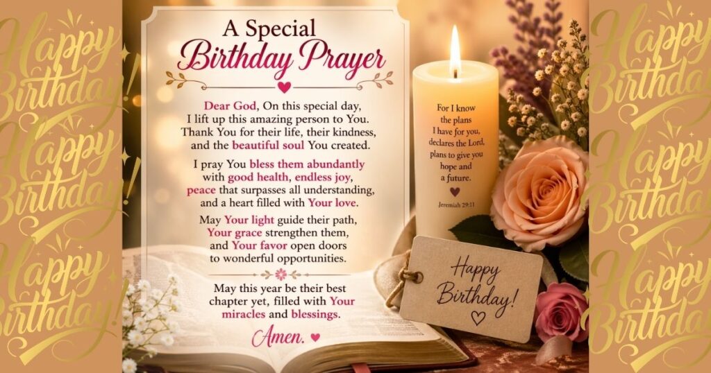 Unique Birthday Prayers