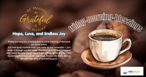 Friday morning blessings