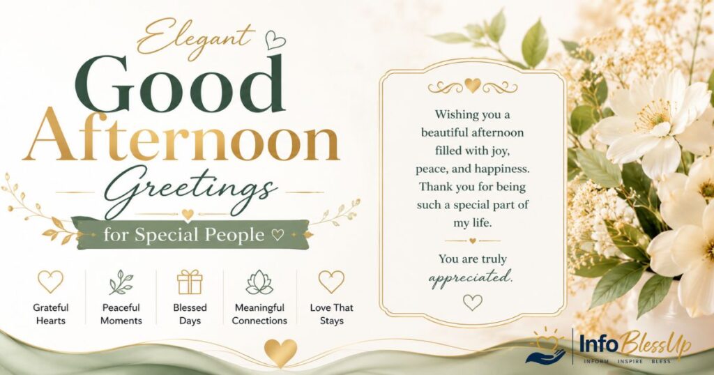elegant good afternoon greetings