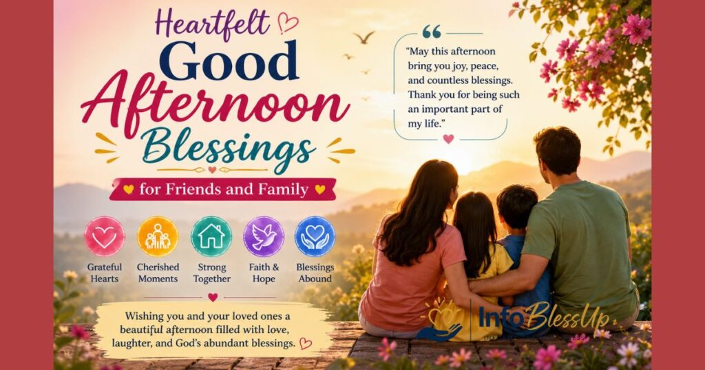 Good afternoon, blessings for family