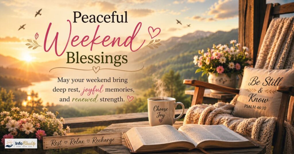 Peaceful Weekend Blessings for Rest,